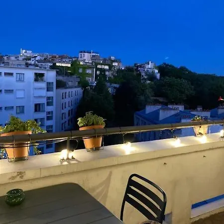 Appartement Loft En Dernier Etage Proche Des Buttes Chaumont *